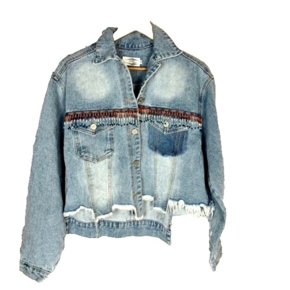 Alice Collection Oversized Cropped Denim Jacket